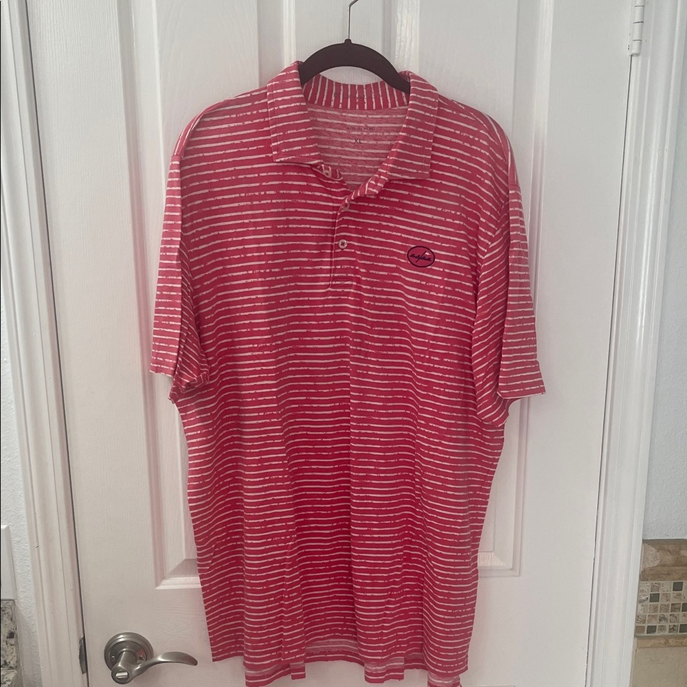 Classic Red Striped Polo Shirt